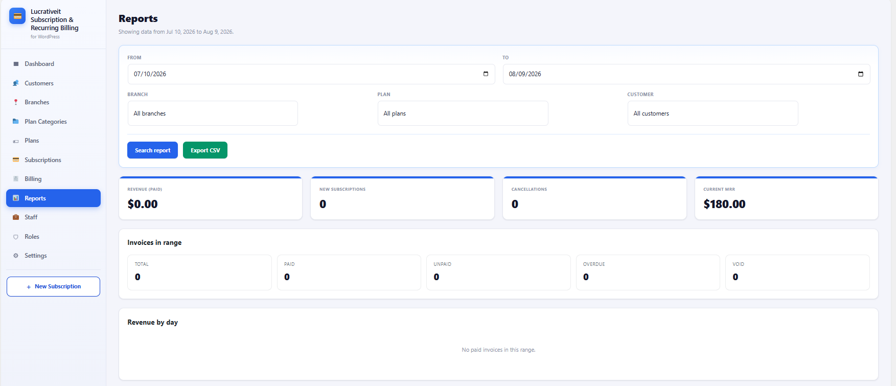 Pro advanced reports
