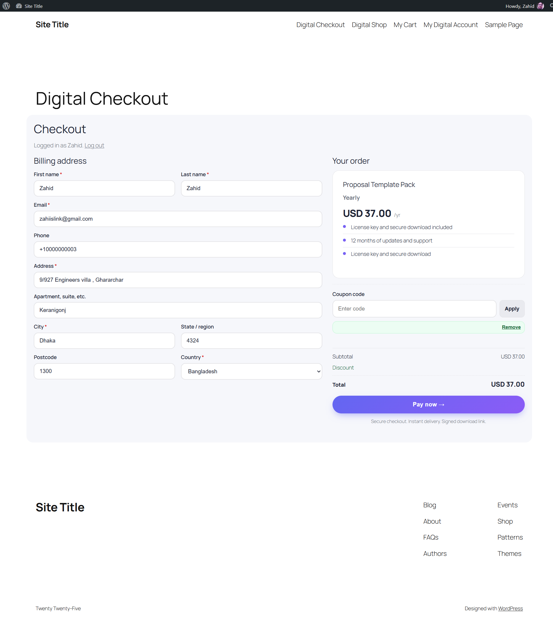 Digital Checkout
