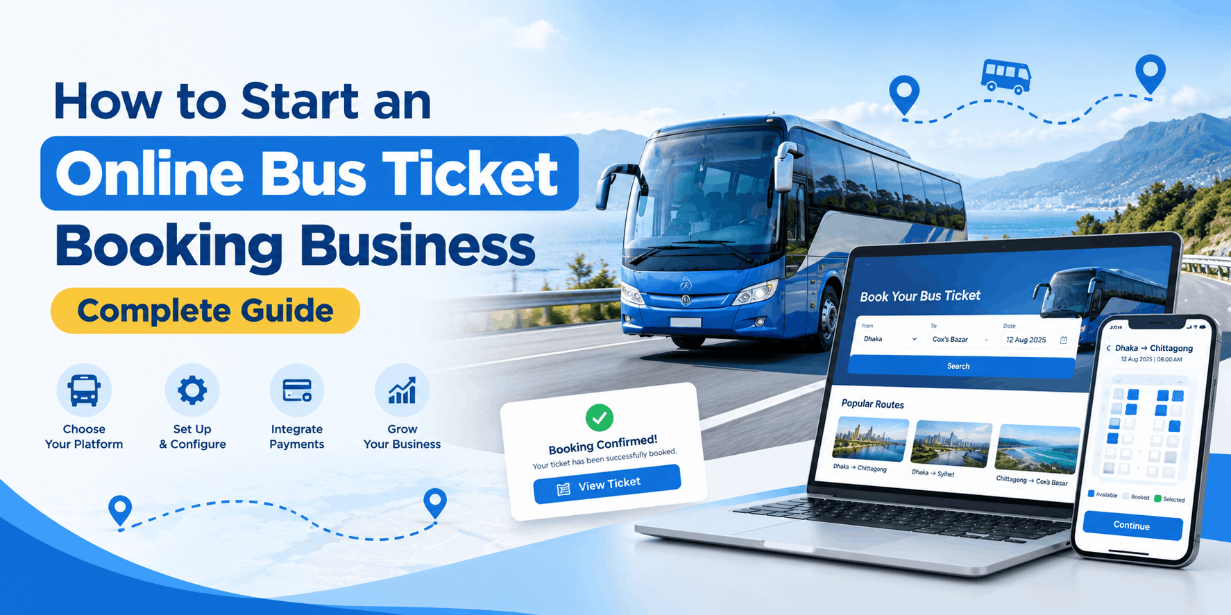 How to Start an Online Bus Ticket Booking Business (2026 Guide)