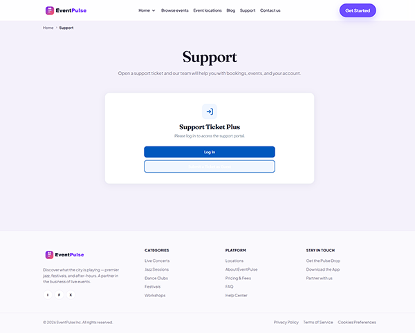 Support Page